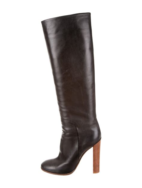 celine ballerina boots|Celine knee high boots.